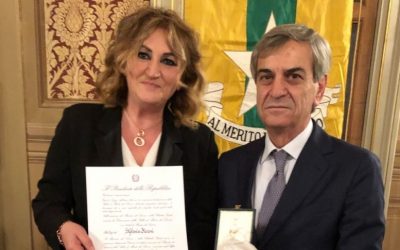 Stella al merito del lavoro al Maestro del Lavoro Stefania Fioroni