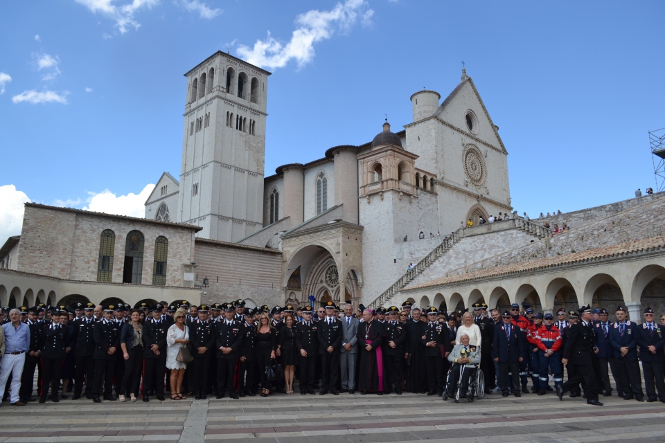 Pellegrinaggio dei Carabinieri dell'Umbria ad Assisi