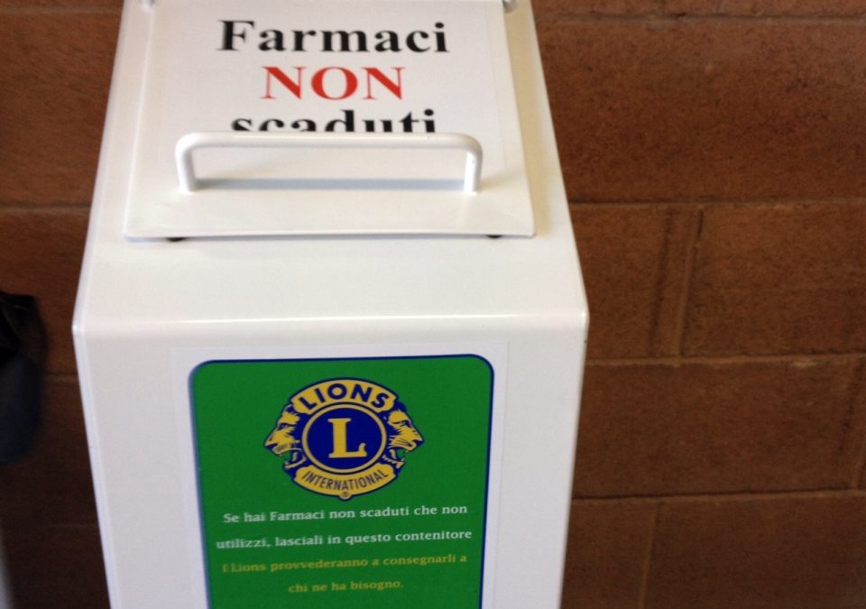 LIONS CLUB GUBBIO HOST: RACCOLTA FARMACI NON SCADUTI, INUTILIZZATI