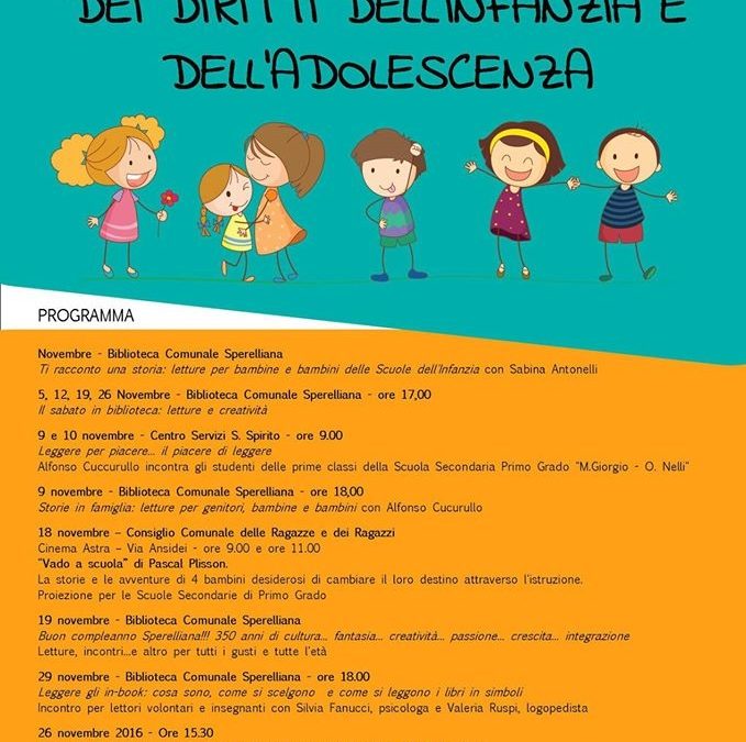 GIORNATA INTERNAZIONALE DEI DIRITTI DELL'INFANZIA E DELL'ADOLESCENZA
