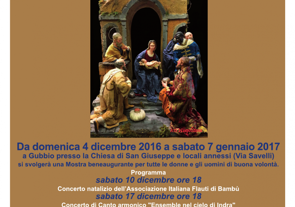 MOSTRA PRESEPIALE, CHIESA DI SAN GIUSEPPE VIA SAVELLI DELLA PORTA