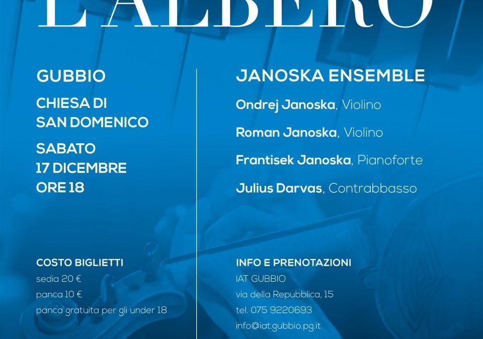 APPUNTAMENTO A GUBBIO CON IL TRADIZIONALE E PRESTIGIOSO   ‘CONCERTO SOTTO L’ALBERO’