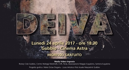 DOCUMENTARIO DI GIANLUCA SANNIPOLI ‘DEIVA’, ARTISTA DI ORIGINI EUGUBINE: 24 APRILE ORE 18:30 CINEMA ASTRA