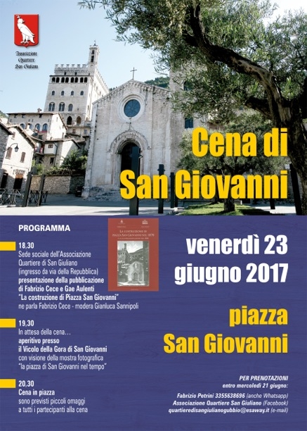 Festa di San Giovanni: appuntamenti e cena in piazza