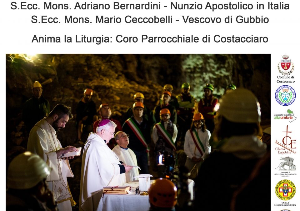Messa alla grotta di Monte Cucco: sabato 11 luglio