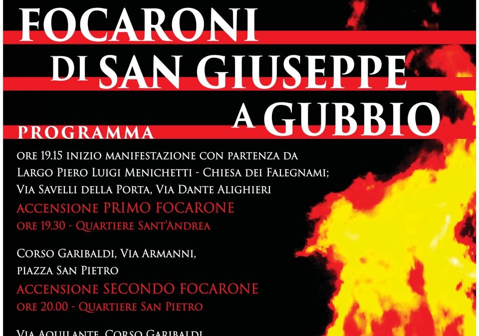 DOMENICA 18 MARZO MODIFICHE ALLA CIRCOLAZIONE PER TRADIZIONALI  ‘FOCARONI DI SAN GIUSEPPE’