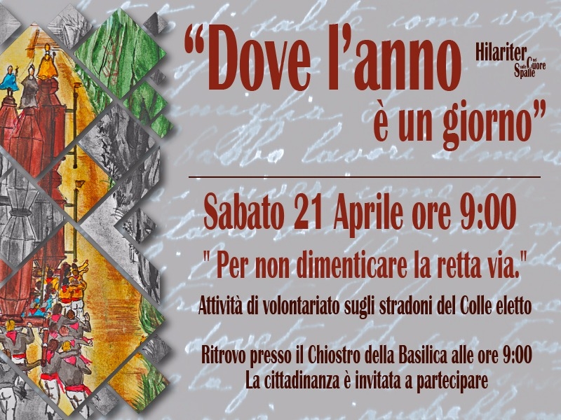 HILARITER, DOVE L'ANNO E' UN GIORNO, RECUPERO DELLA GIORNATA