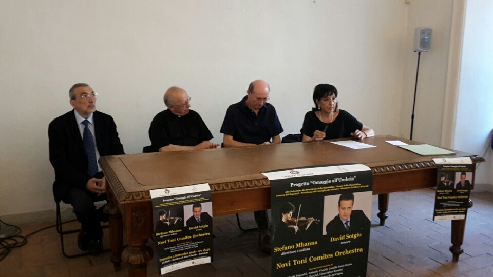 PRESENTATO IL PROGRAMMA DEL CONCERTO  CHE SI TERRA’ DOMENICA  2 SETTEMBRE NELL’EMICICLO DELLA BASILICA DI SANT’UBALDO