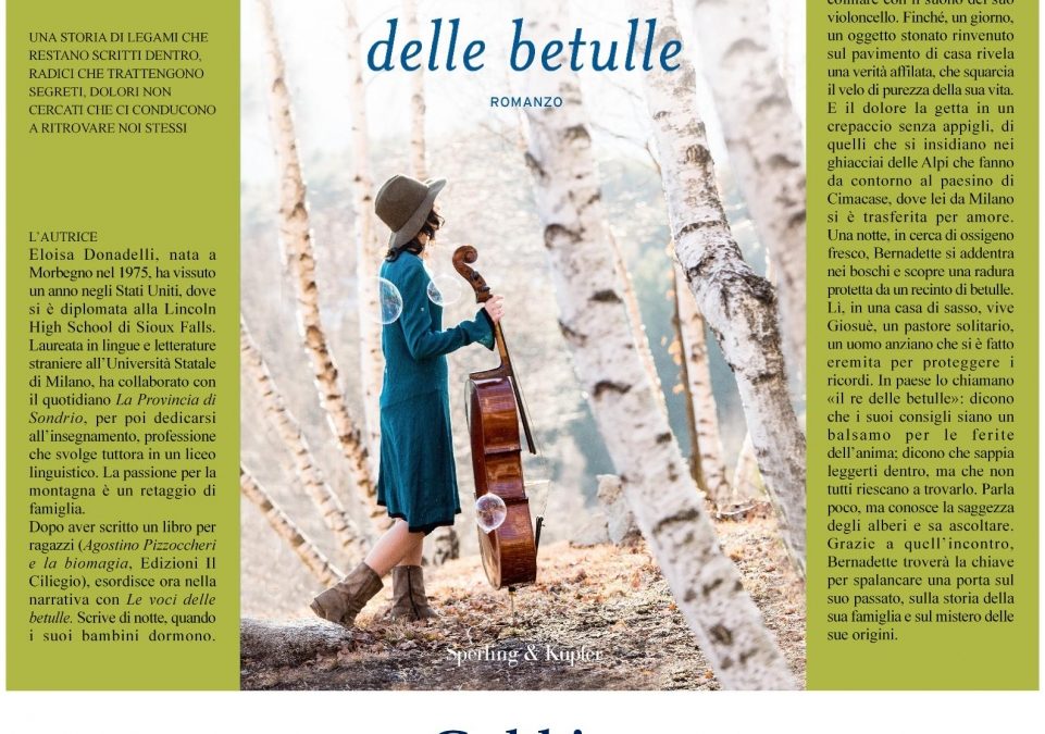 Presentazione libro: Le voci delle betulle di Eloisa Donadelli: 24 agosto ore 18:00, ex refettorio Convento di San Francesco