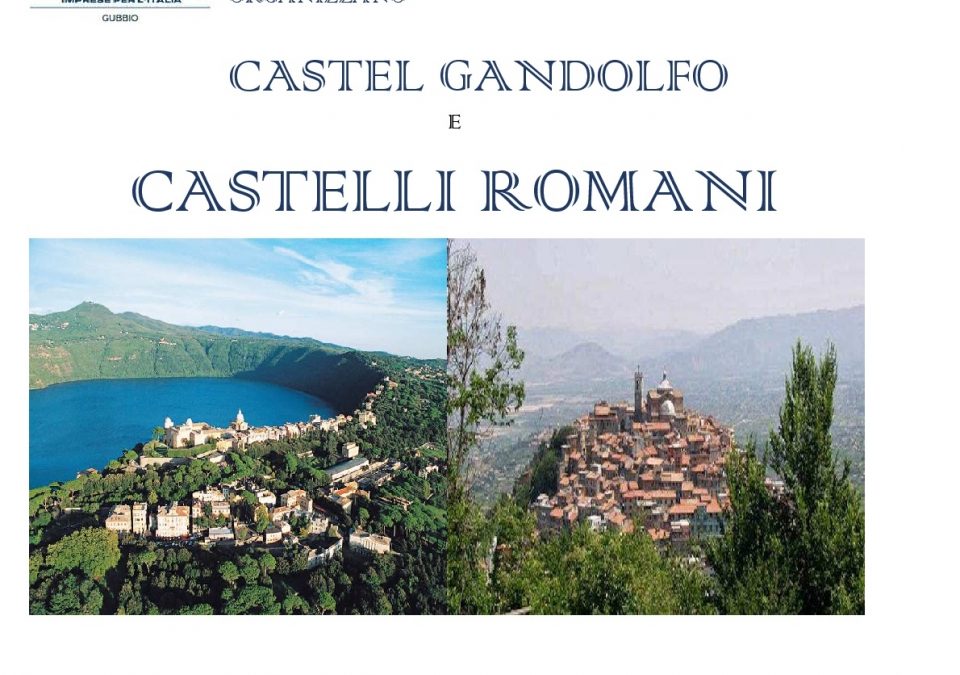Confcommercio e Maggio Eugubino: gita a Castel Gandolfo e Castelli Romani, sabato 6 e domenica 7 aprile