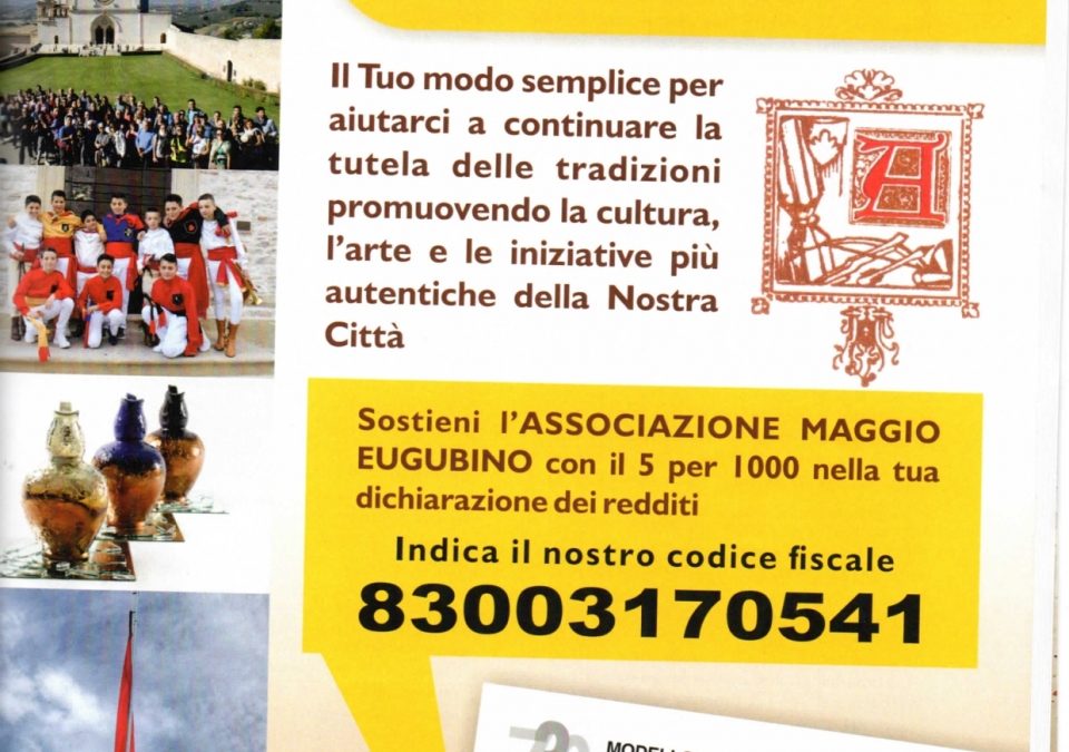 SOSTIENICI CON IL TUO 5 X 1000