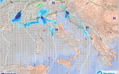 Aggiornamento meteo di venerdi 13 dicembre 2019