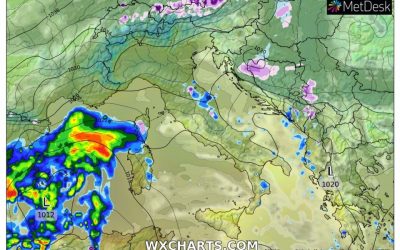 Aggiornamento meteo di giovedì 16 gennaio 2020