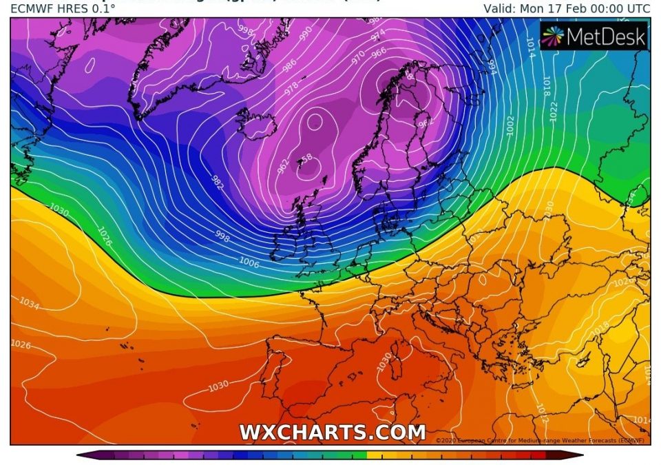 Aggiornamento meteo mercold&igrave; 13 febbraio 2020