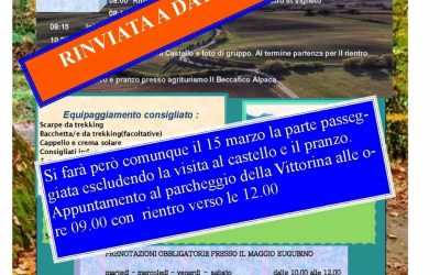 Conoscere Borghi e Castelli del 15 marzo RINVIATA