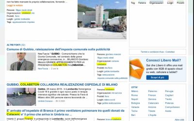 Gubbio nella lotta al Covid: realizzazione di strutture e reperimento materiale. Avanti cosi