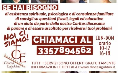Coronavirus: la Chiesa eugubina si fa ancora piu prossima alle situazioni di bisogno
