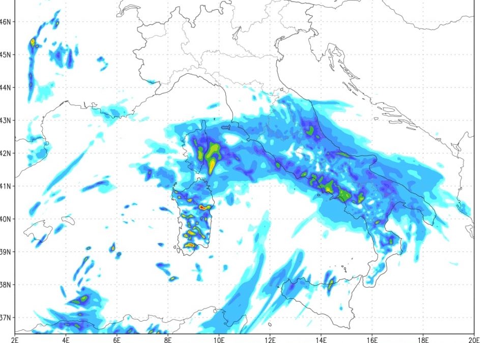 Aggiornamento meteo marted&igrave; 21 aprile 2020