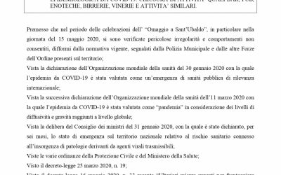 ORDINANZA N. 99 del 21 MAGGIO 2020