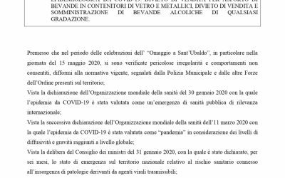 ORDINANZA N. 100 del 21 MAGGIO 2020