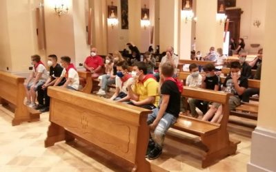 2 giugno 2020: Omaggio di preghiera a Sant Ubaldo dei piccoli ceraioli