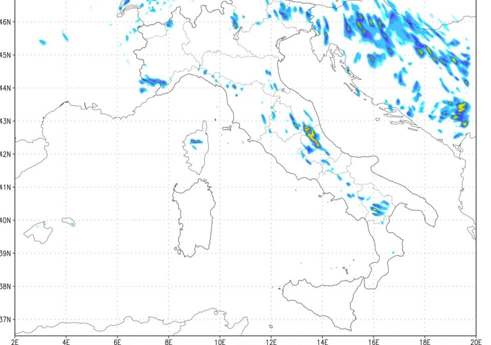 Aggiornamento meteo di venerd&igrave; 19 giugno 2020