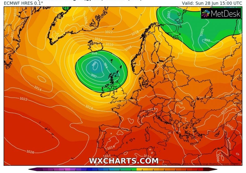 Aggiornamento meteo di marted&igrave; 23 giugno 2020