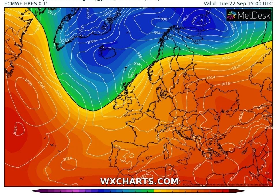 Aggiornamento meteo di domenica 20 settembre 2020