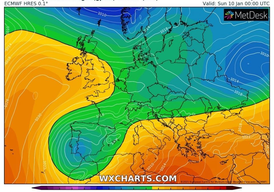 AGGIORNAMENTO METEO DI VENERDI’ 8 GENNAIO 2021