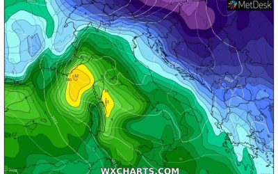 Aggiornamento meteo di lunedì 11 gennaio 2021