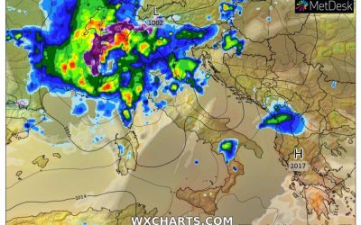Aggiornamento meteo di mercoledì 28 aprile 2021