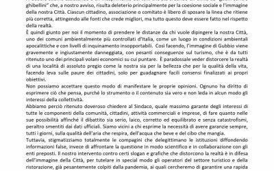 Sì al dibattito, ma senza danneggiare l'immagine della città!