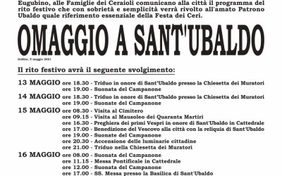 Omaggio a Sant’Ubaldo: il programma per il 13,14,15 Maggio