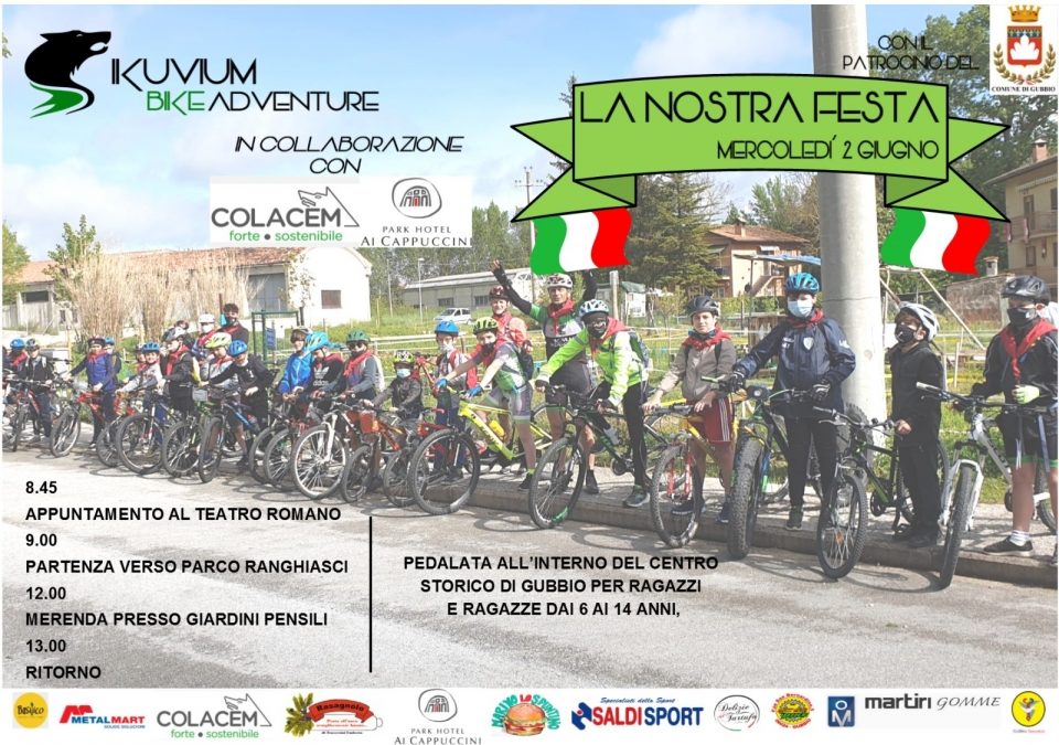 L'IKUVIUM BIKE ADVENTURE INVITA TUTTI ALL'INIZIATIVA “LA MIA FESTA”