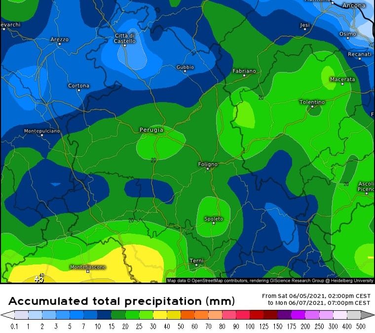 Aggiornamento meteo di domenica 6 giugno 2021