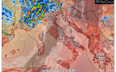 Aggiornamento meteo di martedì 6 luglio 2021