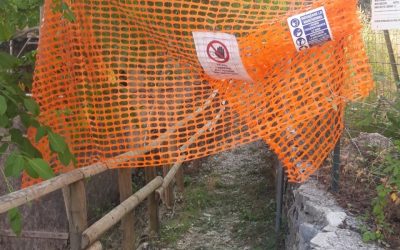 CONTINUANO I LAVORI DI MANUTENZIONE IN UN TRATTO DEL SENTIERO DELL’ACQUEDOTTO