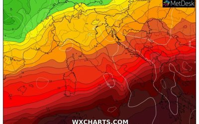 Aggiornamento meteo di sabato 31 luglio 2021