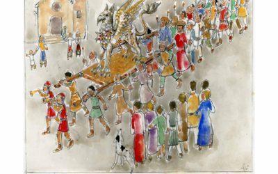 INAUGURAZIONE MOSTRA: ALLUMINARE LA STORIA DI GUBBIO ALDO AJÒ E PIERO LUIGI MENICHETTI