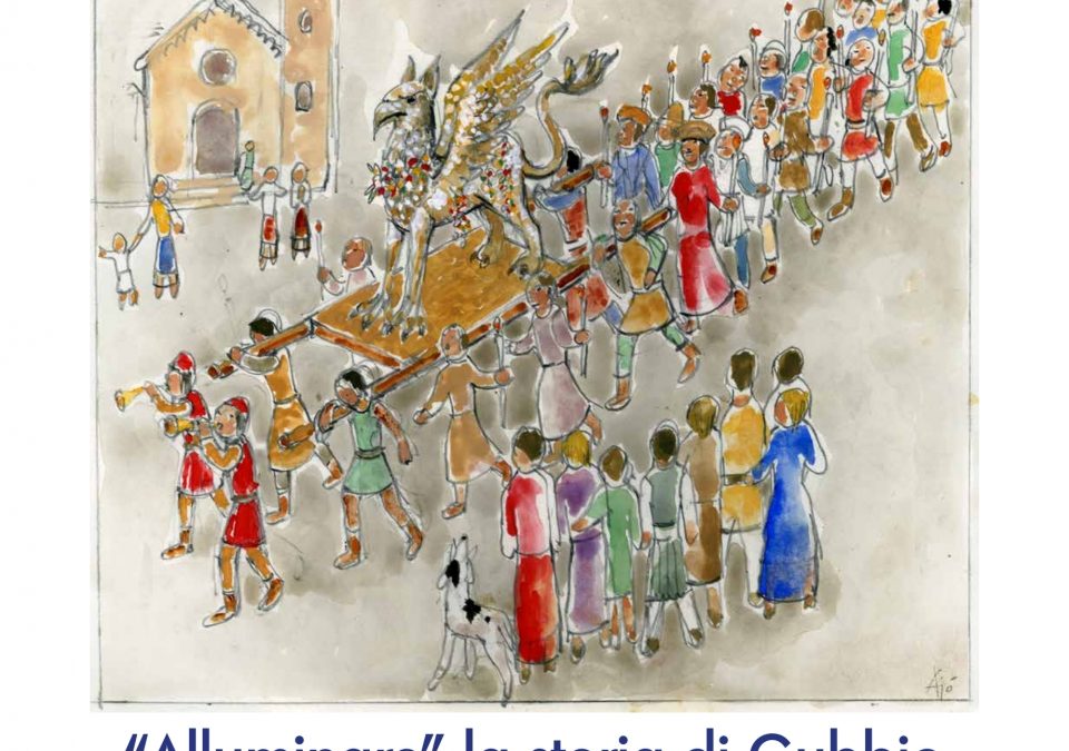 INAUGURAZIONE MOSTRA: ALLUMINARE LA STORIA DI GUBBIO ALDO AJÒ E PIERO LUIGI MENICHETTI