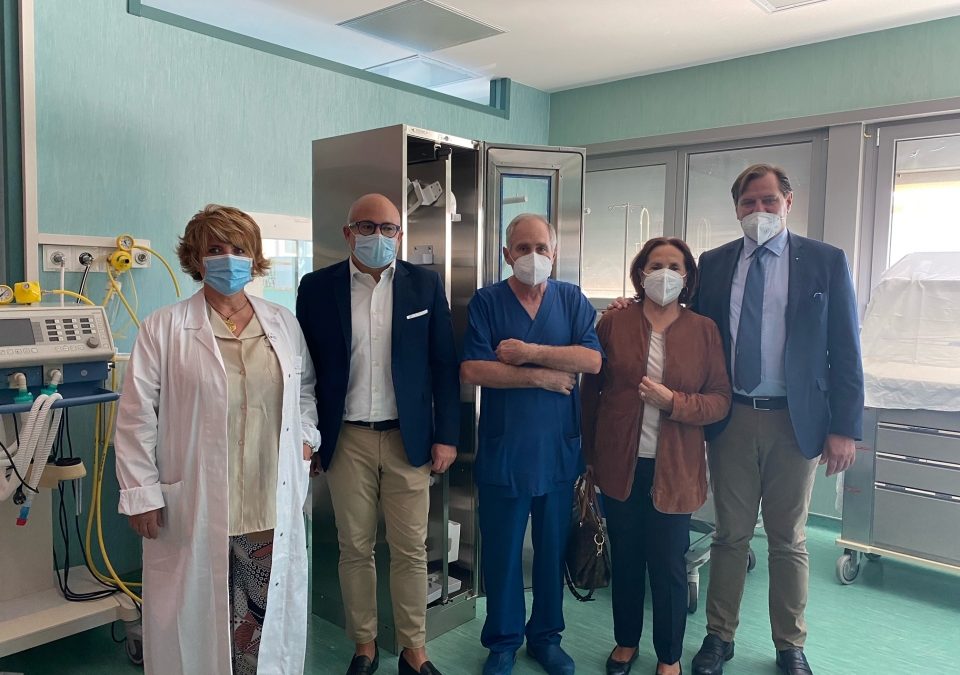 DONATO PORTA ENDOSCOPI DALLA FAMIGLIA DI FRANCO COLAIACOVO ALLA RIANIMAZIONE DELL'OSPEDALE