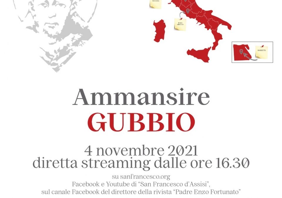 LE PIAZZE DI FRANCESCO, A GUBBIO CON MONS. BEDINI E CARDINI, Gioved&igrave; 4 novembre