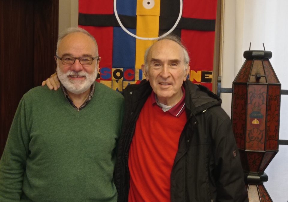 Il maestro e critico di musica Alfredo Gasponi, in visita alla nostra sede