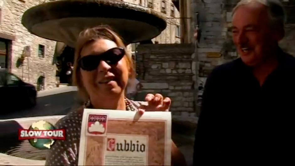 Syusy Blady a Gubbio ottiene la patente da matta