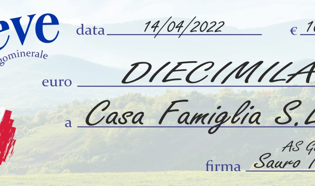 As. Gubbio 1910: donazione alla Casa Famiglia Santa Lucia