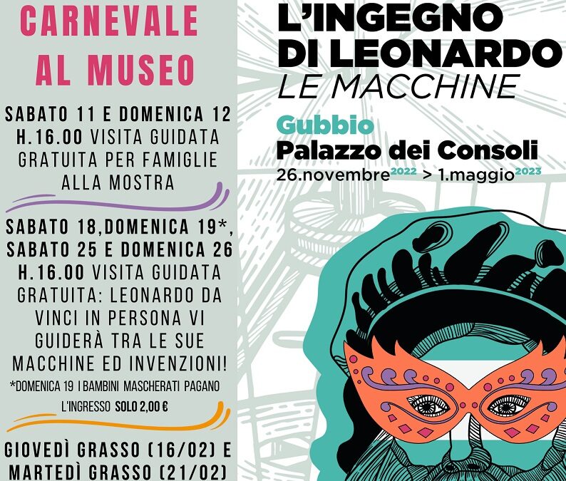 A Gubbio il Carnevale è con Leonardo da Vinci