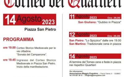 TORNEO DEI QUARTIERI “edizione straordinaria” 2023