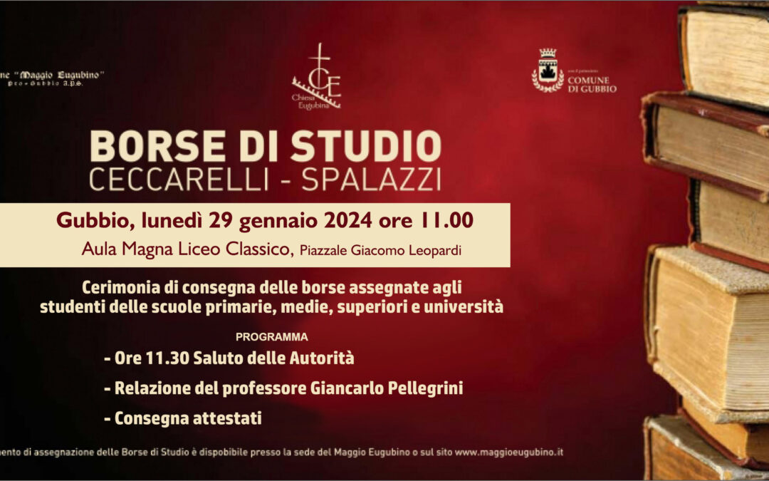BORSE DI STUDIO CECCARELLI- SPALAZZI. I VINCITORI
