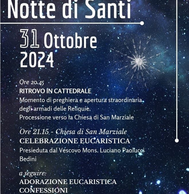  Tra Cattedrale e San Marziale, torna l’iniziativa “La notte dei Santi”