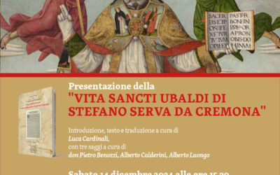 Vita sancti Ubaldi”: sabato 14 dicembre la presentazione del volume